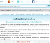 Editorial Sintesis - E-commerce - Venta de e-books y papel